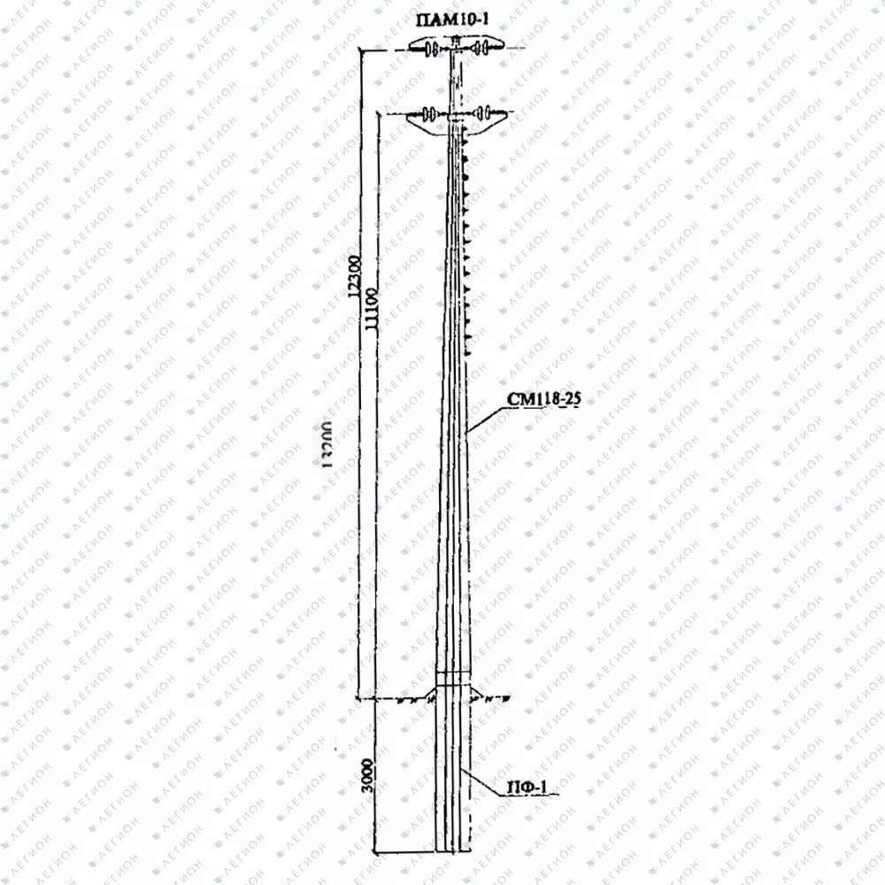 Многогранная опора ПАМ10-1