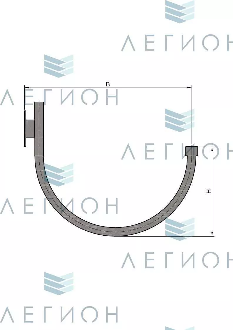 К30-0,5-0,6-12-5 кронштейн однорожковый