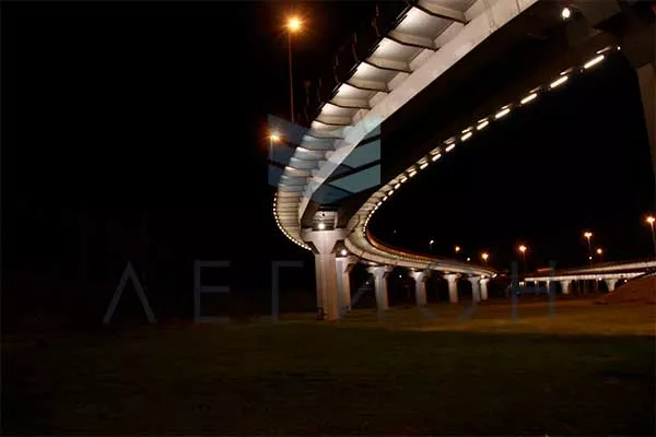 Организация уличного освещения на мостах и транспортных развязках